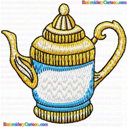 Teapots 76 Embroidery Design