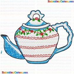 Teapots 77 Embroidery Design