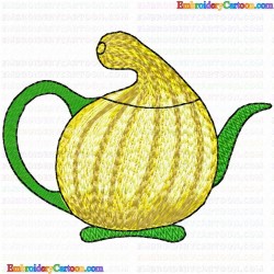 Teapots 80 Embroidery Design