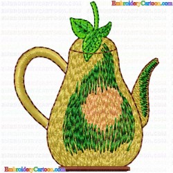 Teapots 84 Embroidery Design