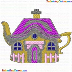 Teapots 8 Embroidery Design