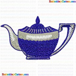 Teapots 96 Embroidery Design