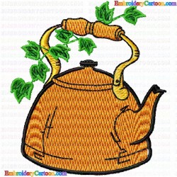 Teapots 98 Embroidery Design