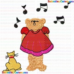 Teddy 102 Embroidery Design