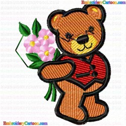 Teddy 3 Embroidery Design