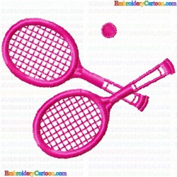 Tennis 13 Embroidery Design