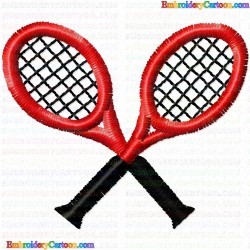 Tennis 1 Embroidery Design