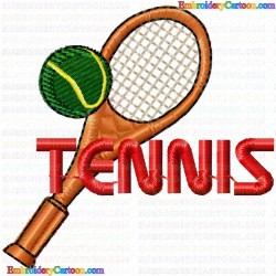 Tennis 23 Embroidery Design