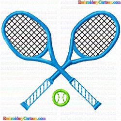 Tennis 24 Embroidery Design