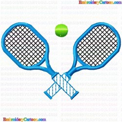 Tennis 26 Embroidery Design