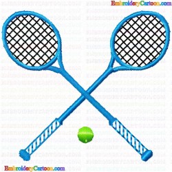 Tennis 28 Embroidery Design