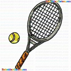 Tennis 31 Embroidery Design