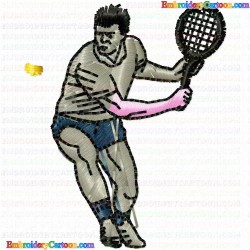 Tennis 37 Embroidery Design