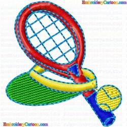 Tennis 39 Embroidery Design