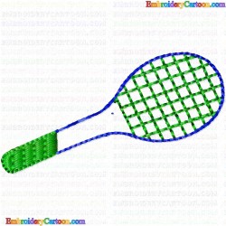 Tennis 40 Embroidery Design