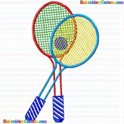 Tennis 42 Embroidery Design