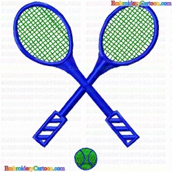 Tennis 46 Embroidery Design