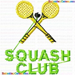 Tennis 49 Embroidery Design