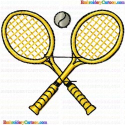 Tennis 51 Embroidery Design