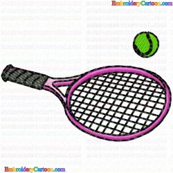 Tennis 60 Embroidery Design