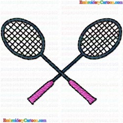 Tennis 61 Embroidery Design