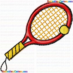 Tennis 65 Embroidery Design