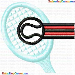 Tennis 66 Embroidery Design