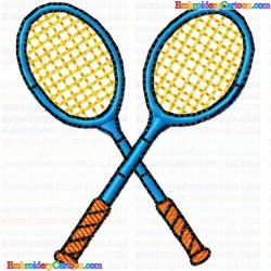 Tennis 69 Embroidery Design