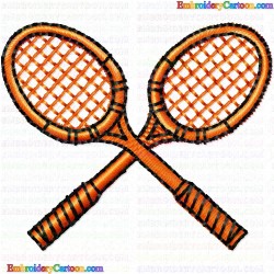 Tennis 70 Embroidery Design