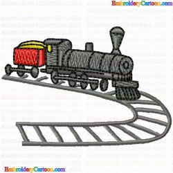 Trains 18 Embroidery Design