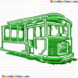 Trains 21 Embroidery Design