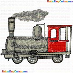 Trains 25 Embroidery Design