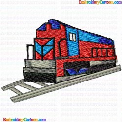 Trains 26 Embroidery Design