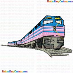 Trains 33 Embroidery Design