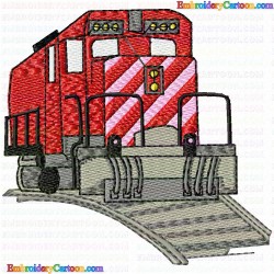 Trains 38 Embroidery Design