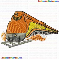 Trains 40 Embroidery Design