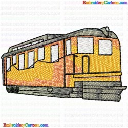 Trains 42 Embroidery Design