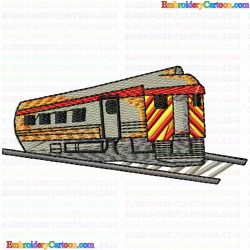 Trains 44 Embroidery Design