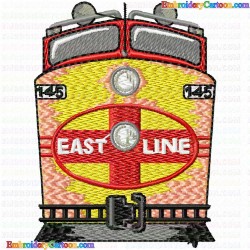 Trains 47 Embroidery Design