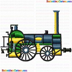 Trains 4 Embroidery Design