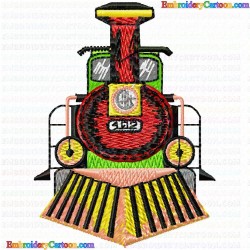 Trains 52 Embroidery Design