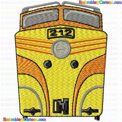 Trains 61 Embroidery Design