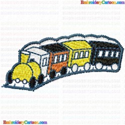 Trains 73 Embroidery Design