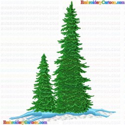 Trees 12 Embroidery Design