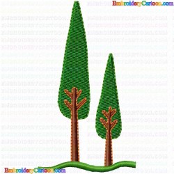 Trees 16 Embroidery Design