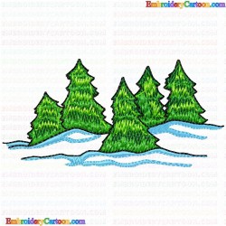 Trees 22 Embroidery Design