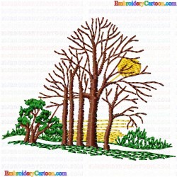 Trees 3 Embroidery Design