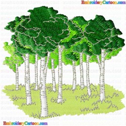 Trees 63 Embroidery Design