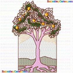 Trees 84 Embroidery Design