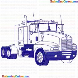 Truck 13 Embroidery Design